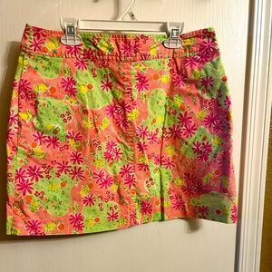 Lilly Pulitzer Green and Pink Golf Skort